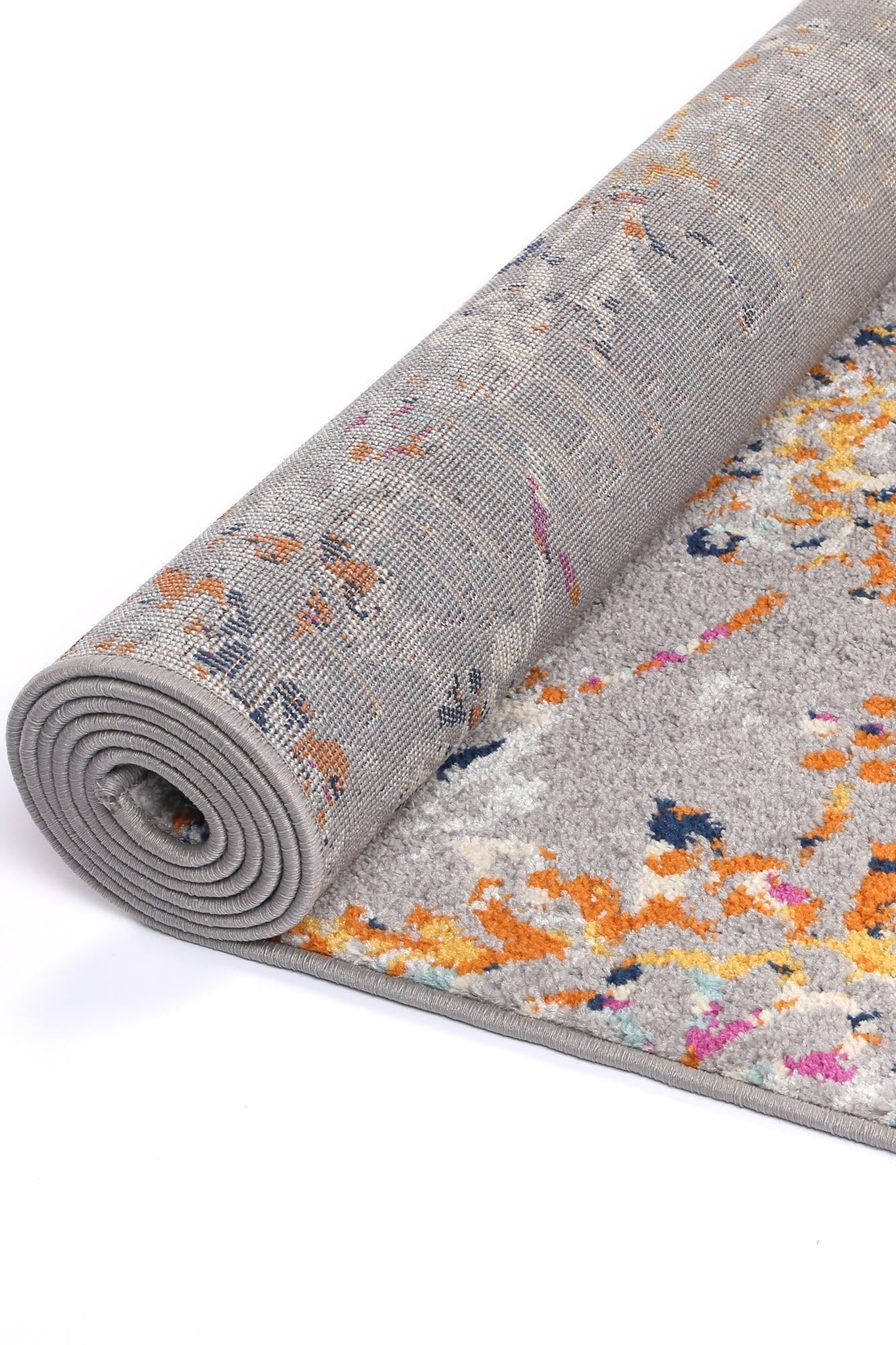 Roselle Catina Grey & Multi Contemporary Rug