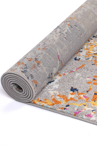 Roselle Catina Grey & Multi Contemporary Rug