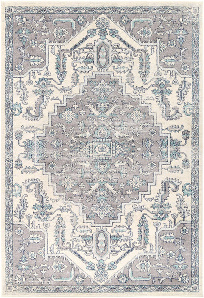 Roselle Avola Grey & Blue Transitional Rug