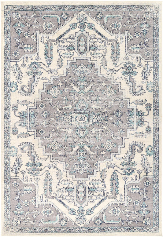 Roselle Avola Grey & Blue Transitional Rug