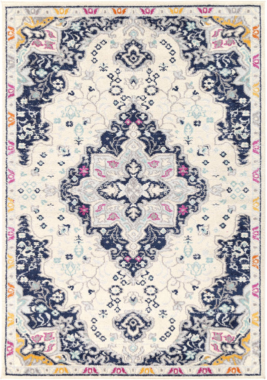 Roselle Acate Ivory & Multi Transitional Rug