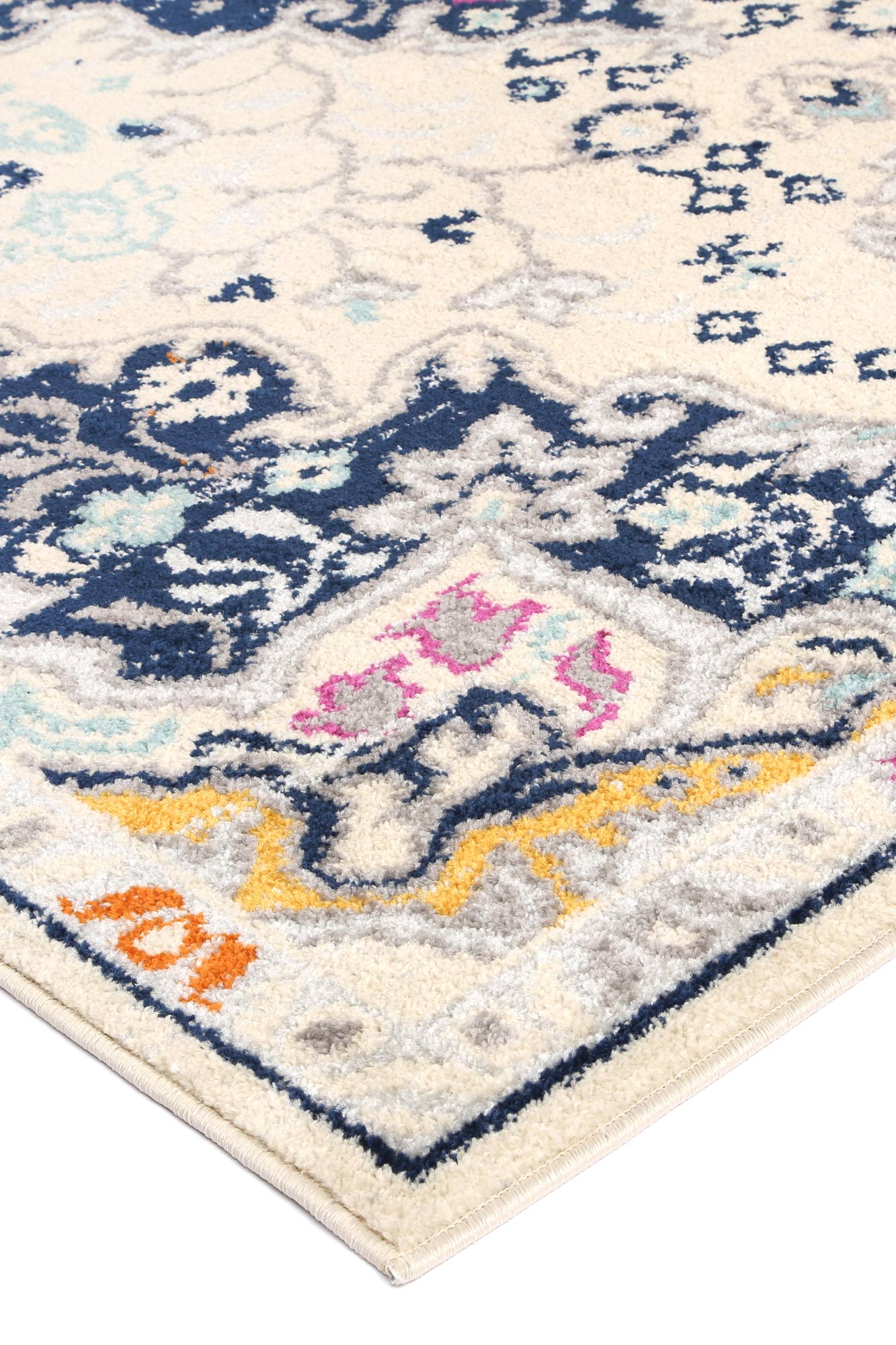 Roselle Acate Ivory & Multi Transitional Rug
