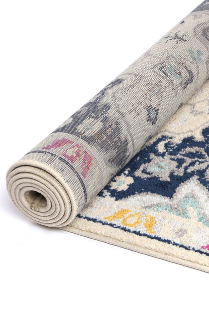 Roselle Acate Ivory & Multi Transitional Rug