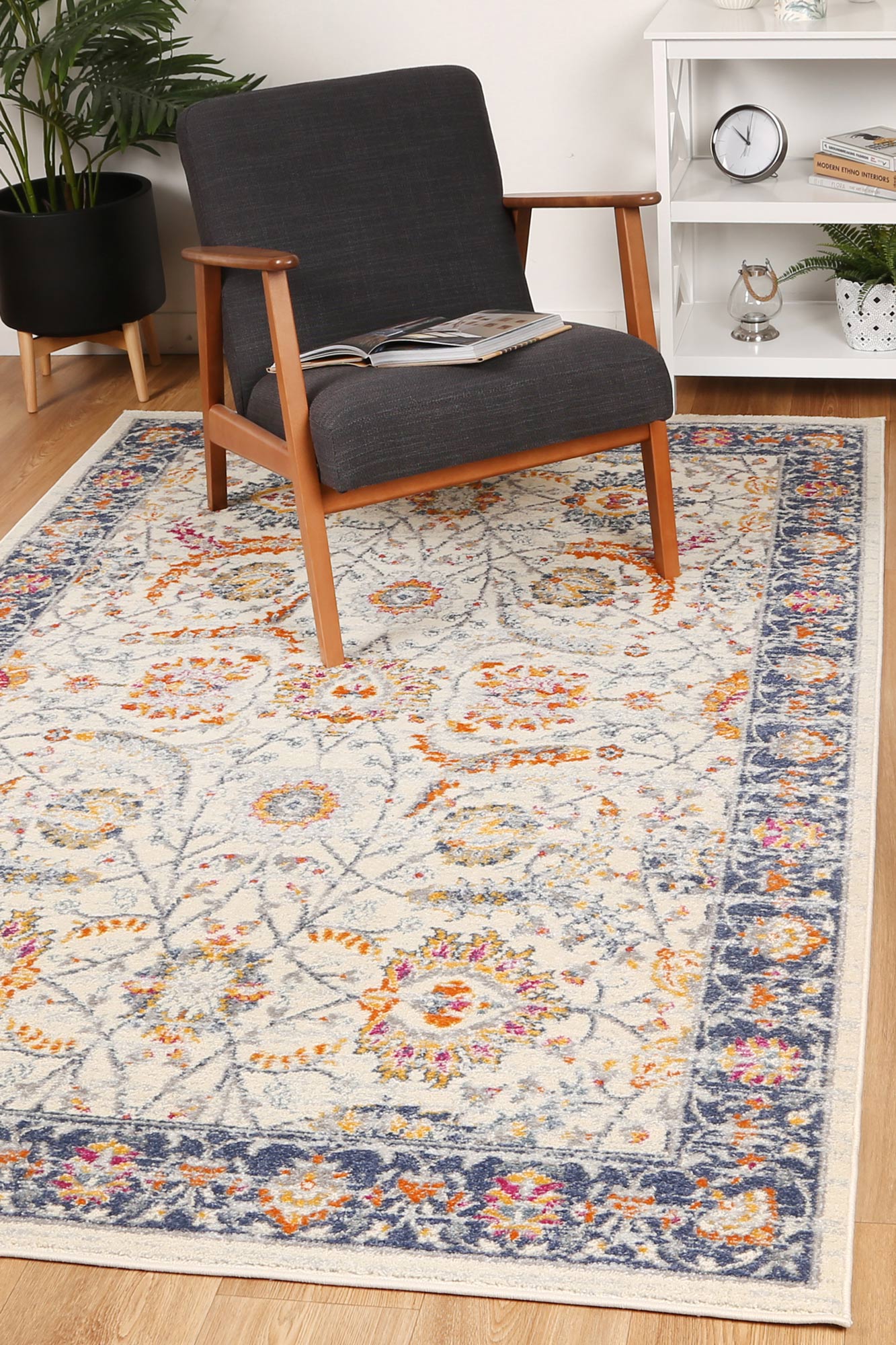 Roselle Mortilli Blue & Yellow Transitional Rug