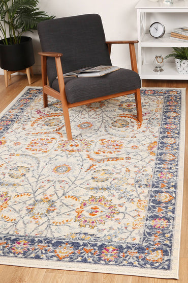 Roselle Mortilli Blue & Yellow Transitional Rug