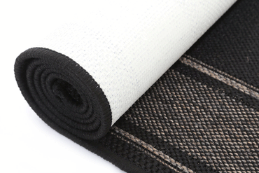 Briarwood Black Bordered Line Pattern Rug