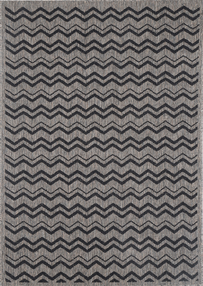 Briarwood Brown Beige and Black Geometric Rug
