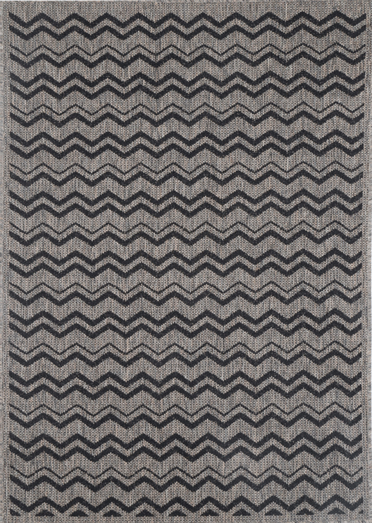 Briarwood Brown Beige and Black Geometric Rug