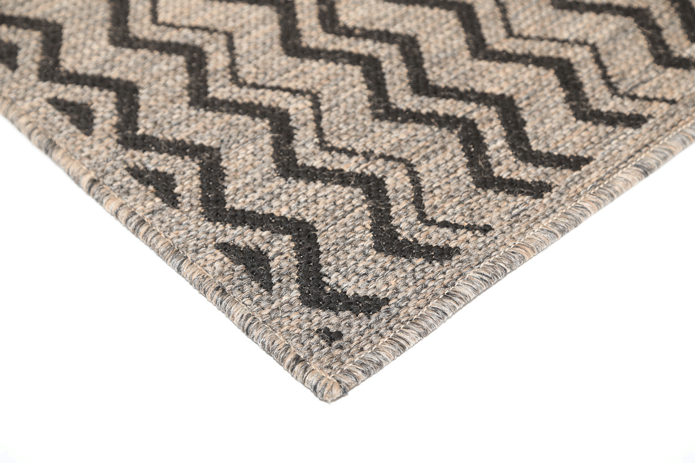 Briarwood Brown Beige and Black Geometric Rug
