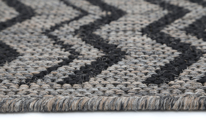 Briarwood Brown Beige and Black Geometric Rug