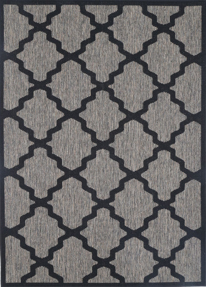 Briarwood Beige and Black Geometric Rug