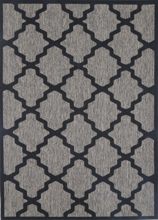 Briarwood Beige and Black Geometric Rug