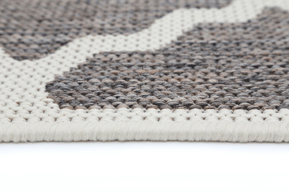Briarwood Grey and Cream Geometric Rug