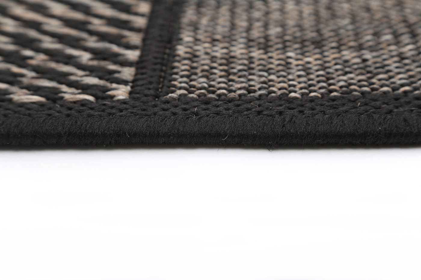 Briarwood Grey Square Shape Patterned Ikat Rug