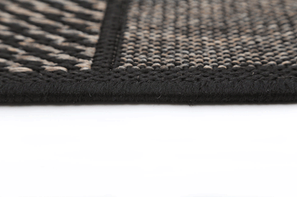 Briarwood Grey Square Shape Patterned Ikat Rug