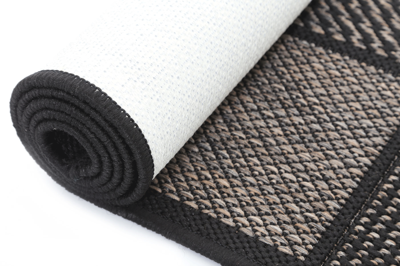 Briarwood Grey Square Shape Patterned Ikat Rug