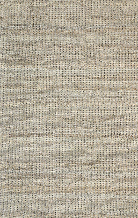 Taj Natural Basket Weave Black Jute Rug