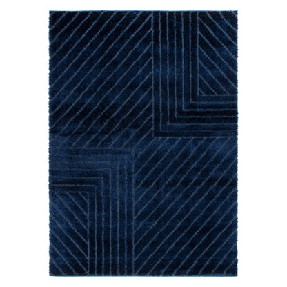 Pebble Modern Navy Shag Rug