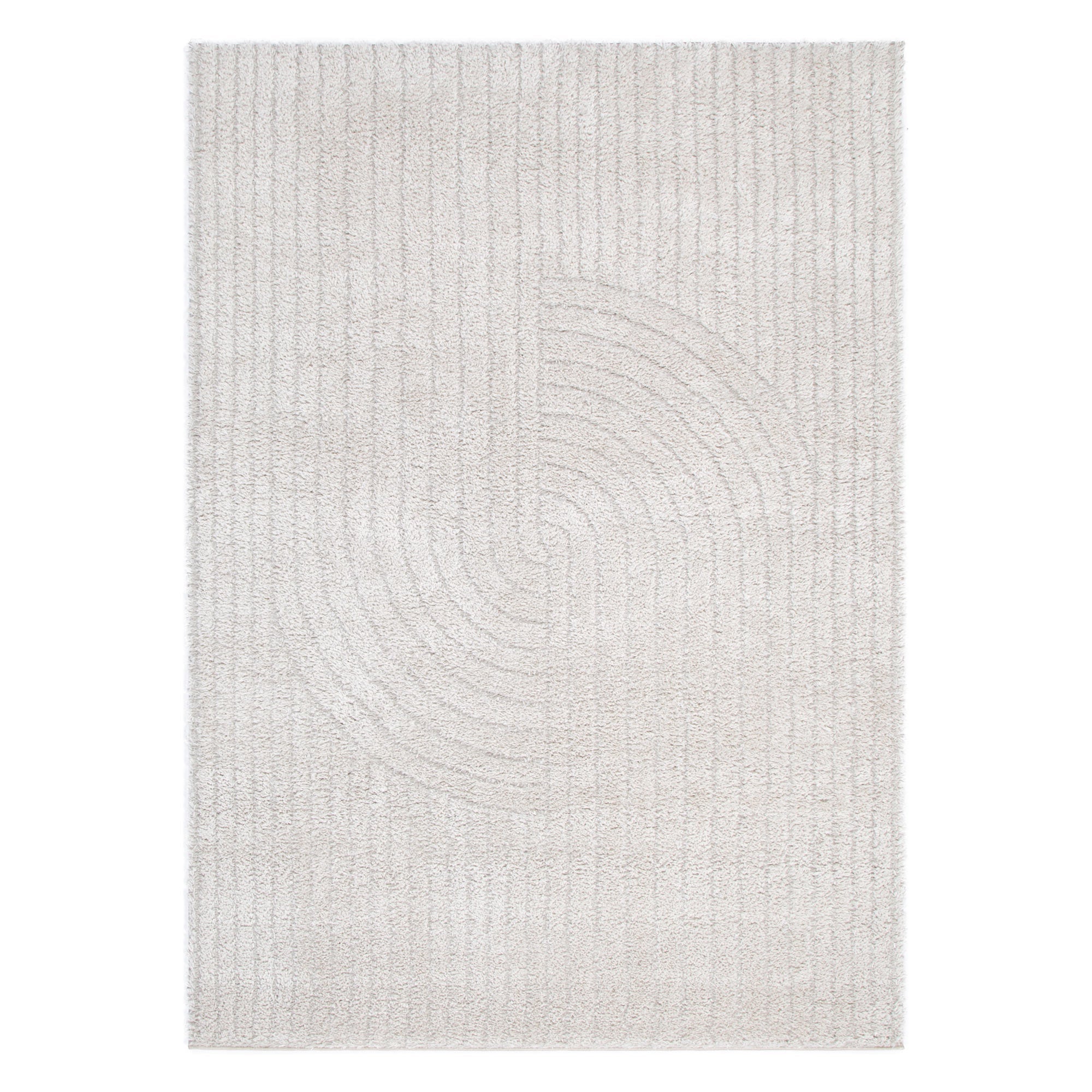Pebble Dior Beige Shag Rug