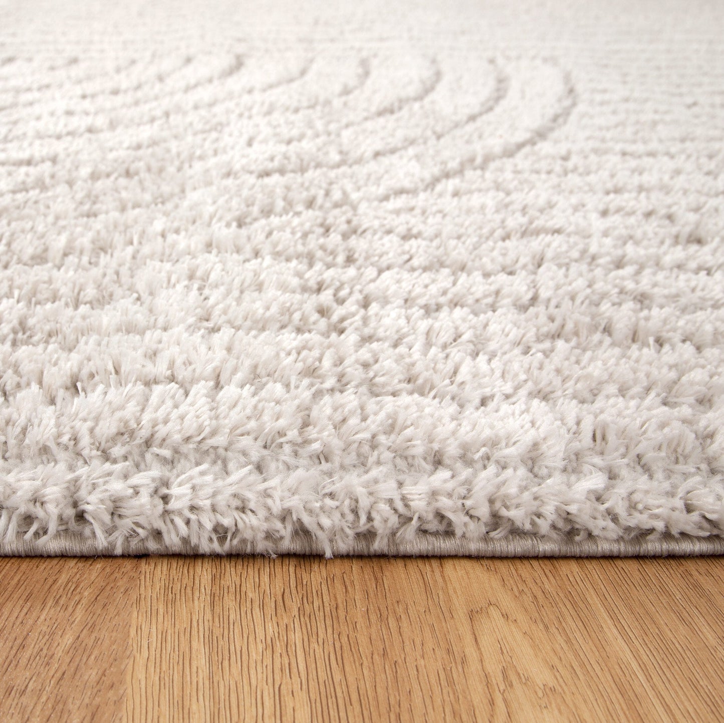 Pebble Dior Beige Shag Rug