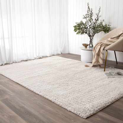 Pebble Dior Beige Shag Rug