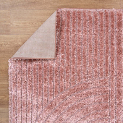 Pebble Dior Blush Shag Rug