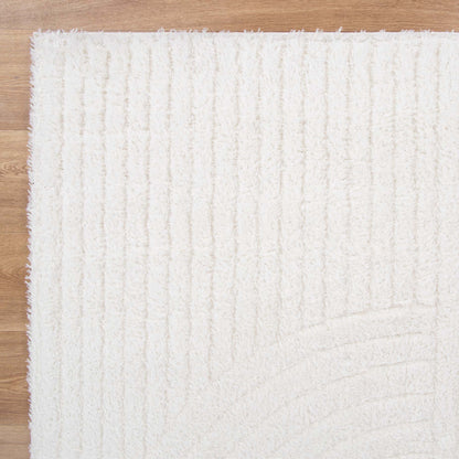 Pebble Dior Cream Shag Rug