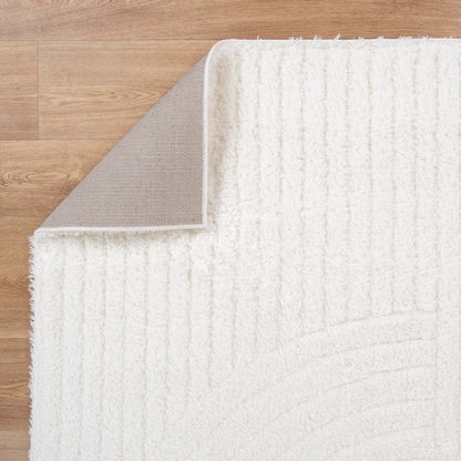 Pebble Dior Cream Shag Rug