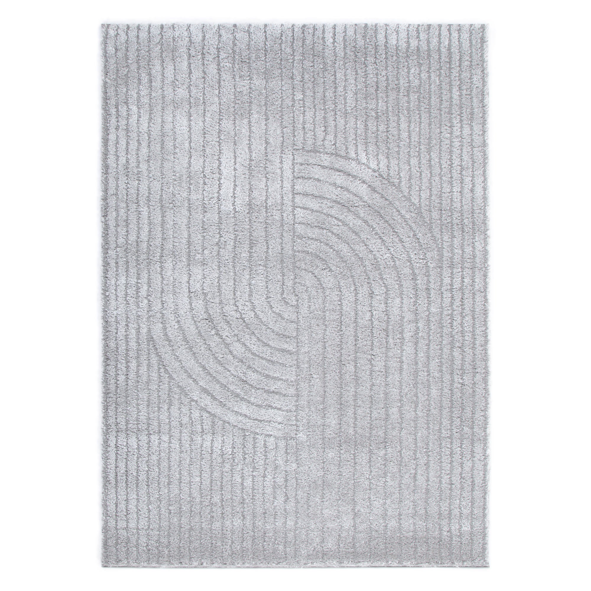 Pebble Dior Silver Shag Rug