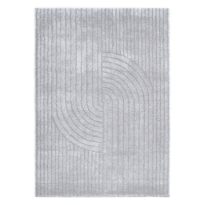 Pebble Dior Silver Shag Rug