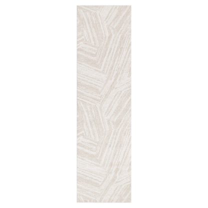 Solstice Geo Lines Beige Cream Rug - TOS1