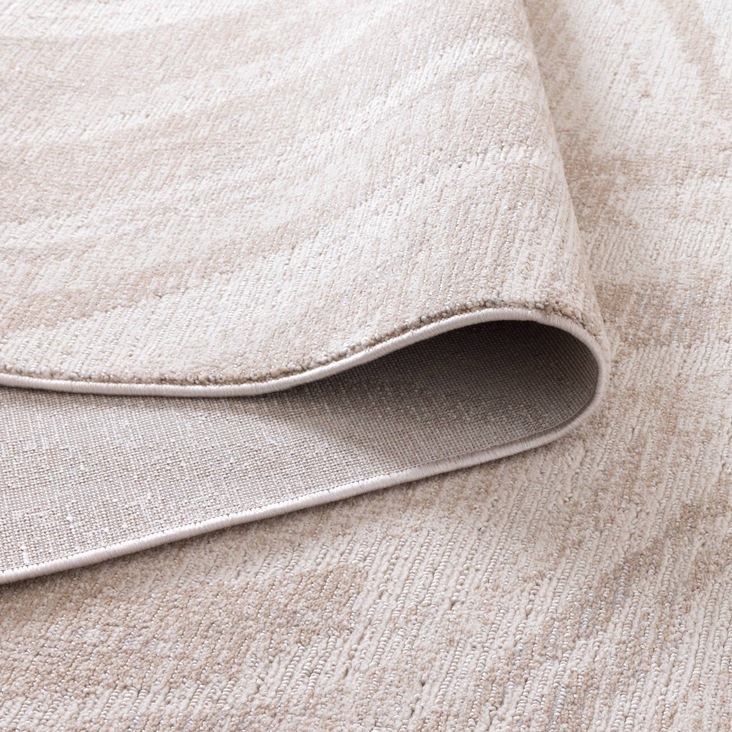 Solstice Geo Lines Beige Cream Rug - TOS1