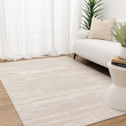 Solstice Watercolour Beige Cream Rug - TOS2