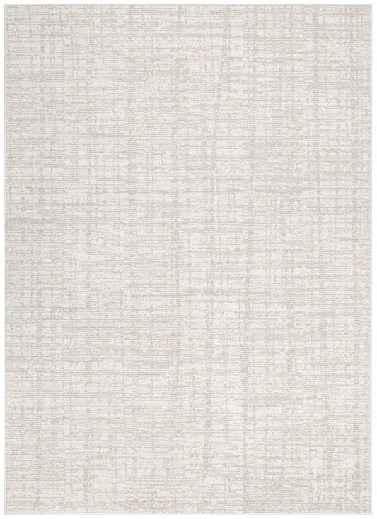 Solstice Distressed Lines Grey Beige Rug - TOS4