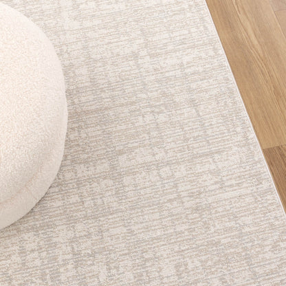 Solstice Distressed Lines Grey Beige Rug - TOS4