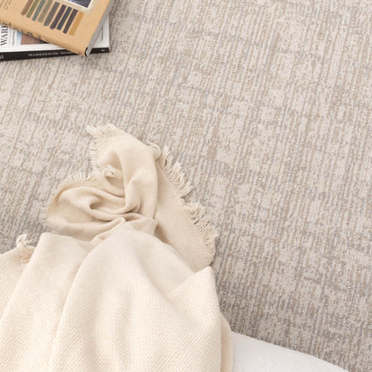 Solstice Distressed Lines Grey Beige Rug - TOS4