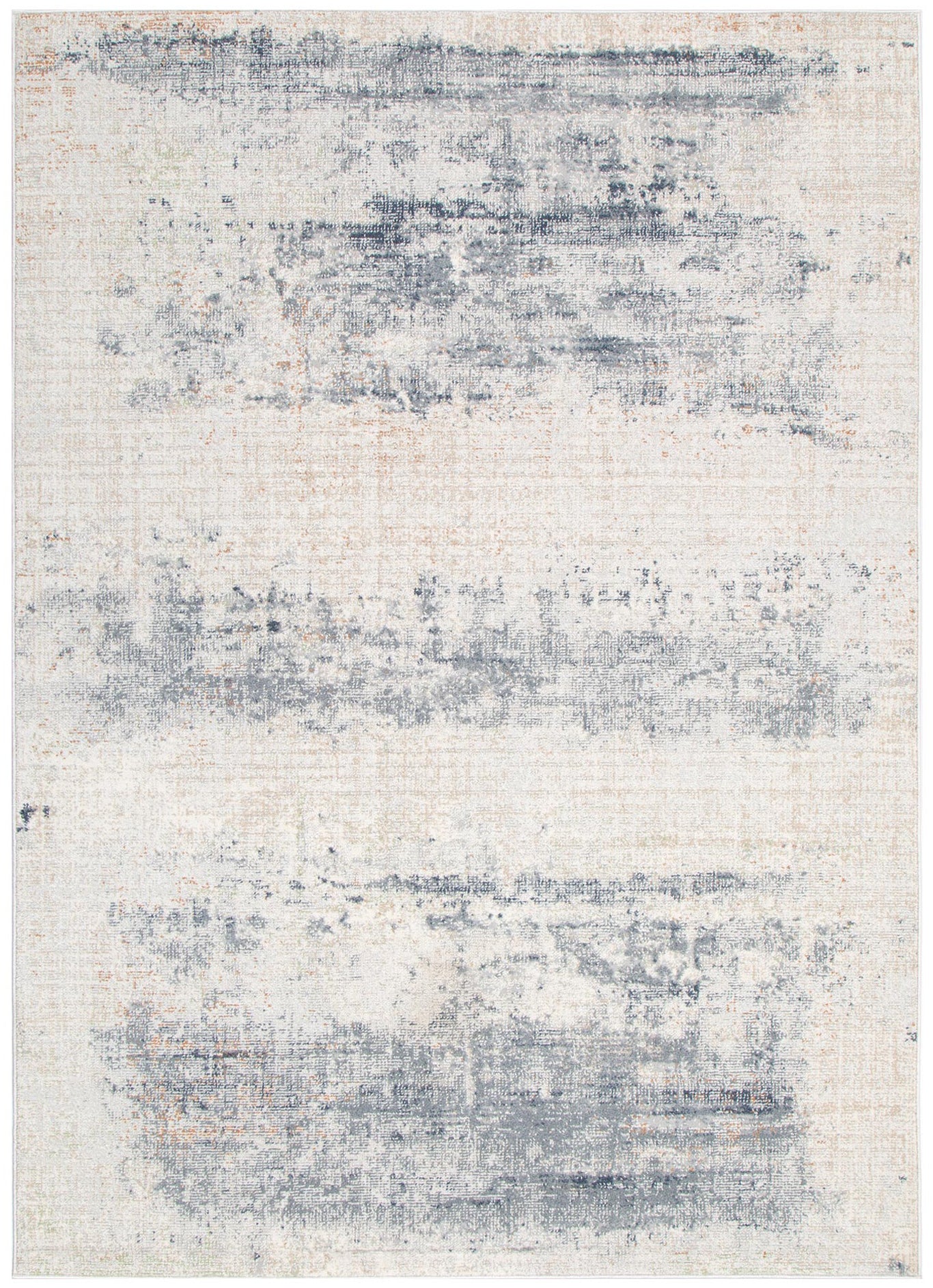 Solstice Distressed Splash Beige Blue Rug TOS5