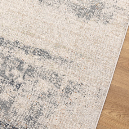 Solstice Distressed Splash Beige Blue Rug TOS5