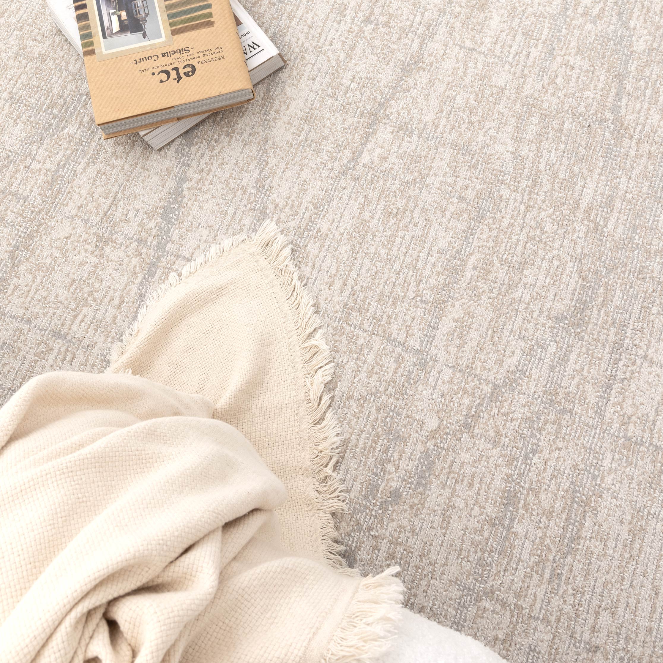 Solstice Lines Grey Beige Rug - TOS6