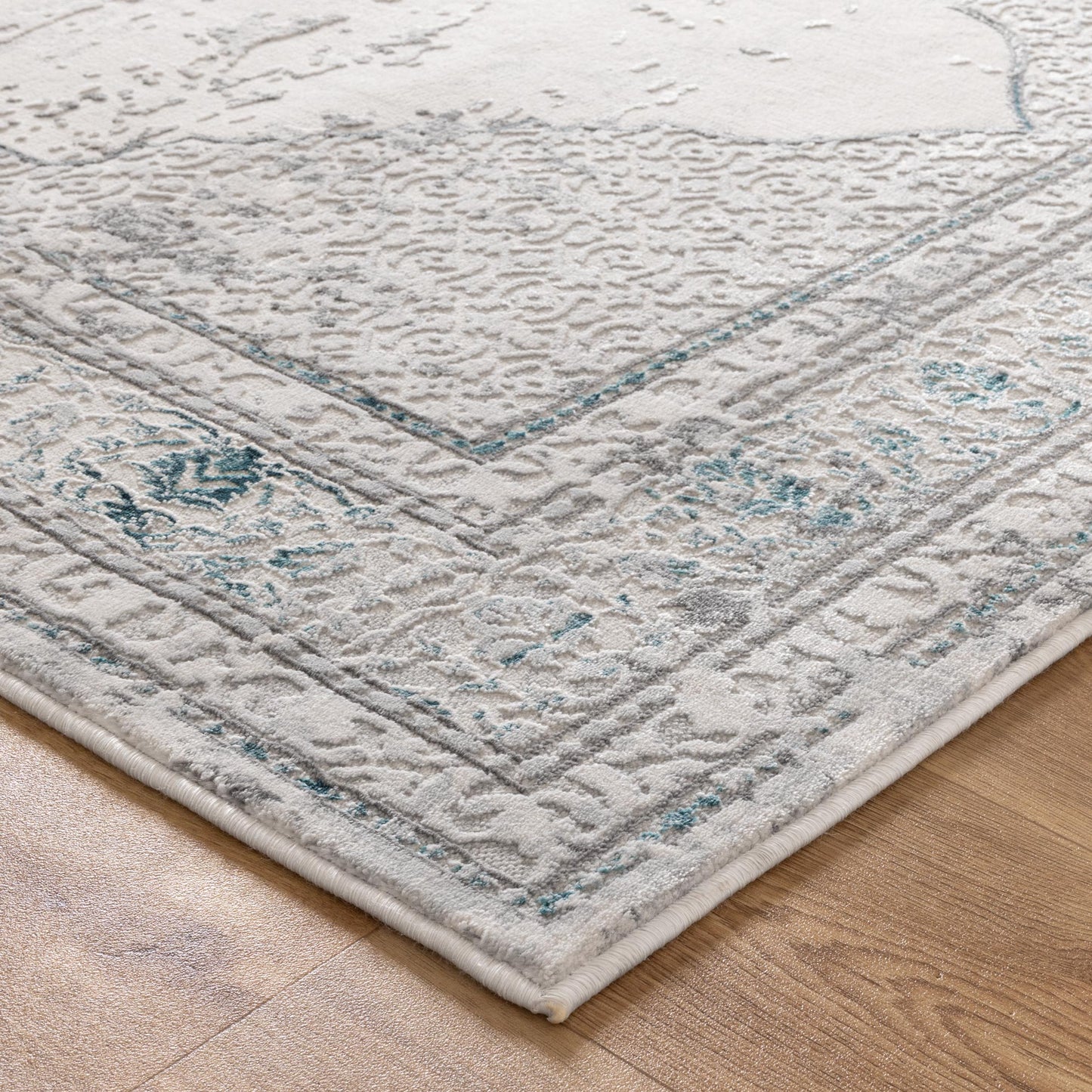 Canyon Oriental Grey Blue Rug