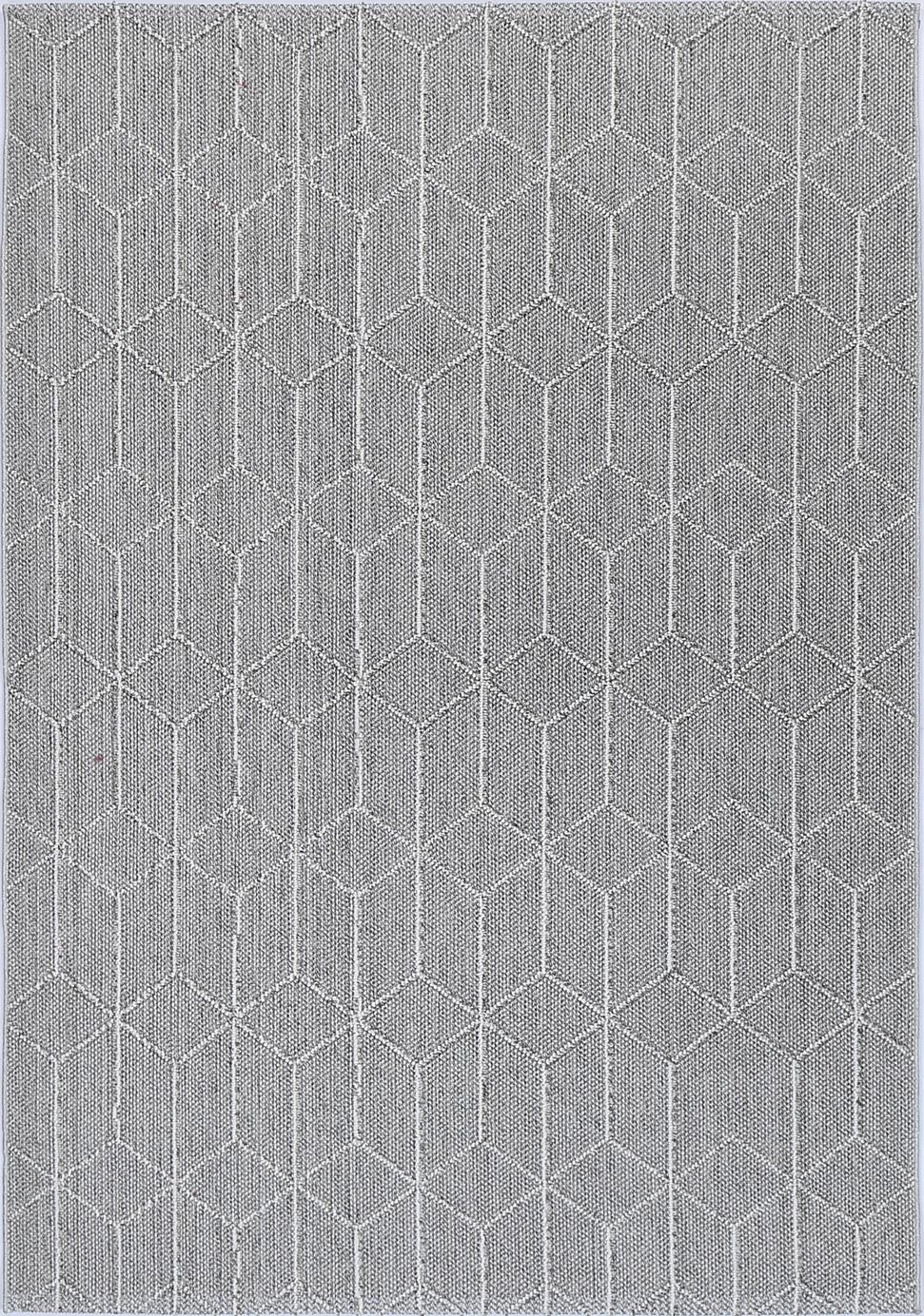 Torrelle Totori Ash Geometric Flatweave Rug