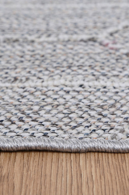 Torrelle Totori Ash Geometric Flatweave Rug