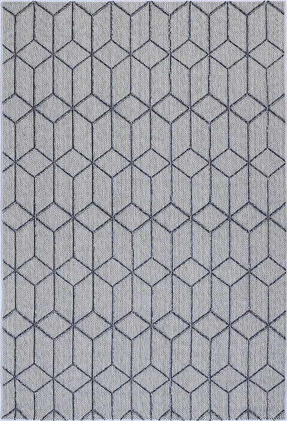 Torrelle Greenslade Charcoal Geometric Flatweave Rug