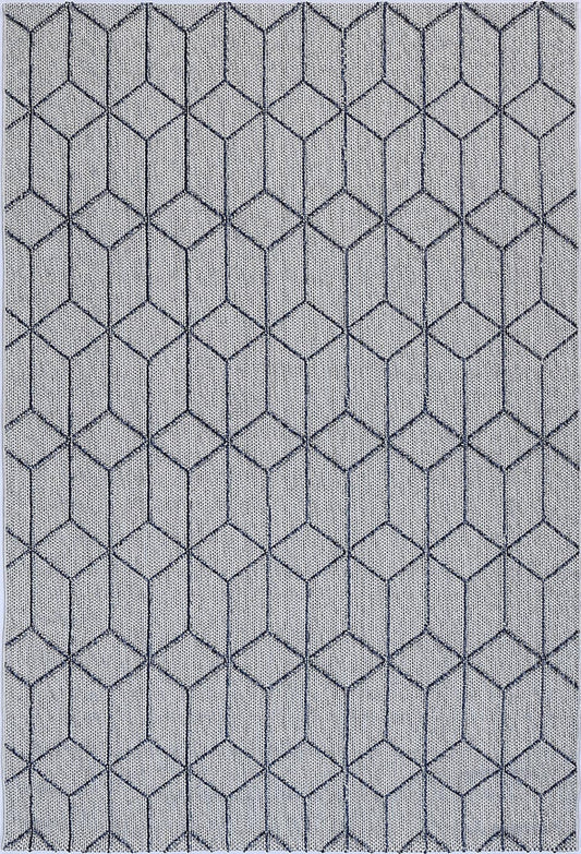 Torrelle Greenslade Charcoal Geometric Flatweave Rug