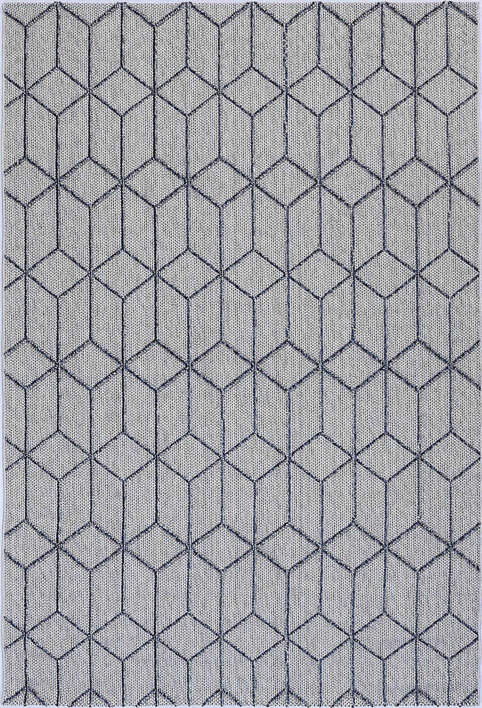 Torrelle Greenslade Charcoal Geometric Flatweave Rug