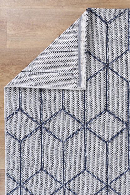 Torrelle Greenslade Charcoal Geometric Flatweave Rug