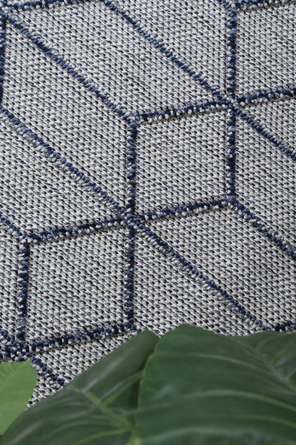 Torrelle Greenslade Charcoal Geometric Flatweave Rug