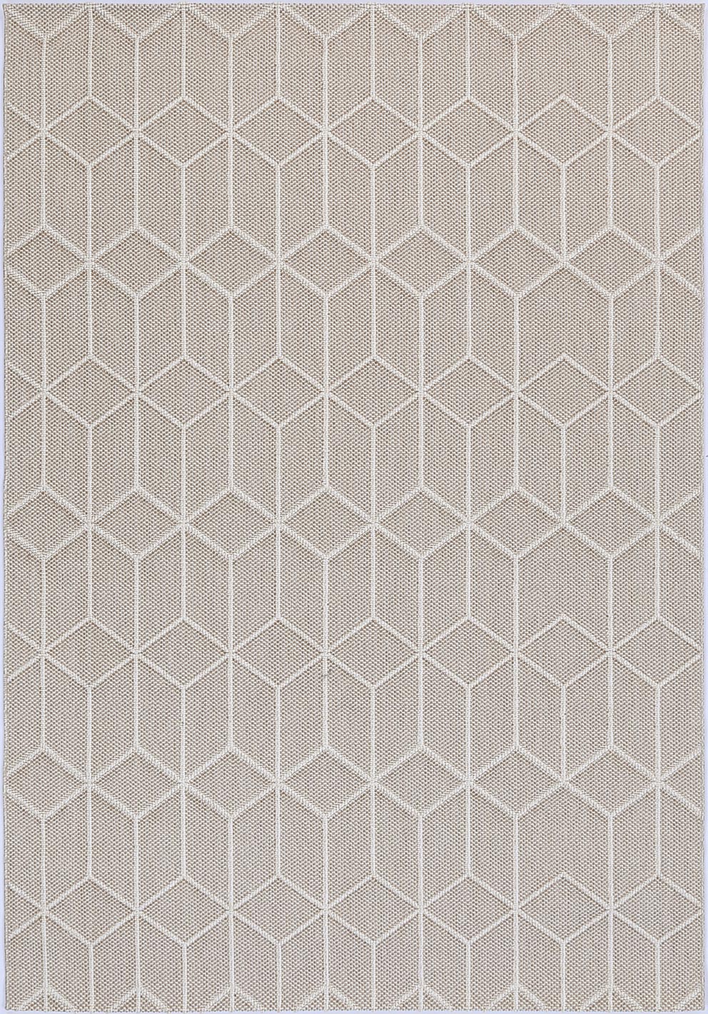 Torrelle Maemae Beige Geometric Flatweave Rug
