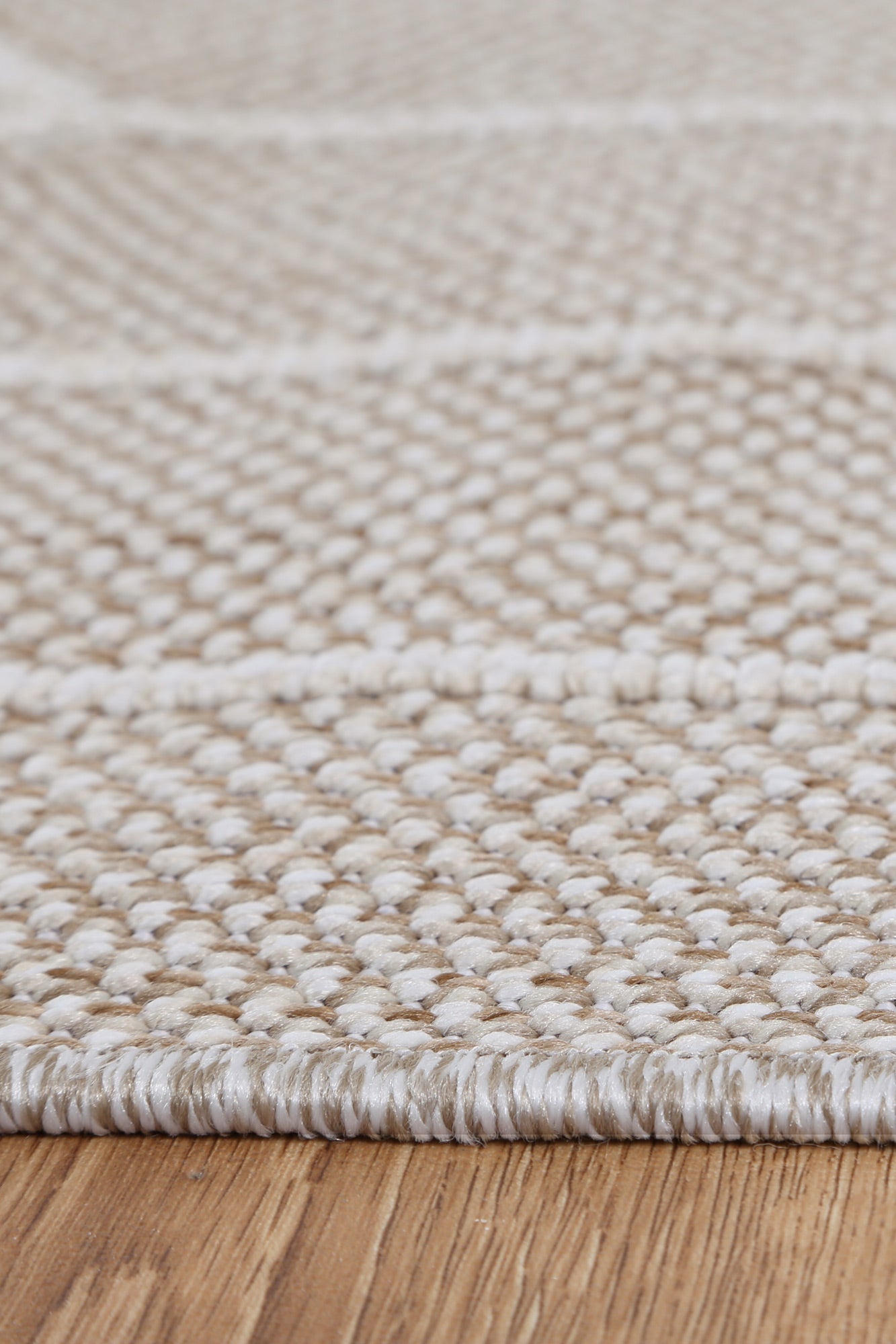 Torrelle Maemae Beige Geometric Flatweave Rug