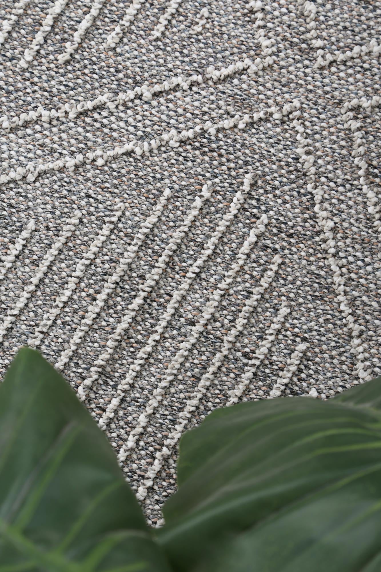 Torrelle Vouza Grey Geometric Flatweave Rug